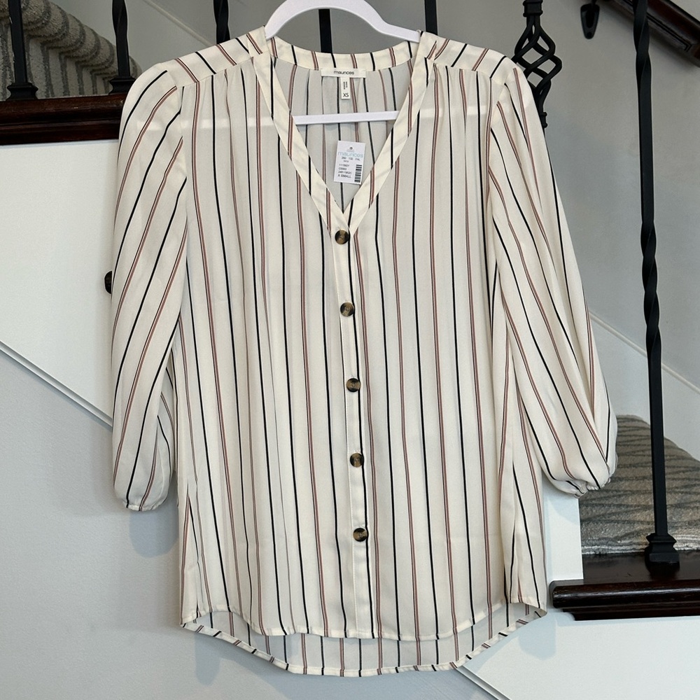 Maurices blouse with 3/4 sleeves